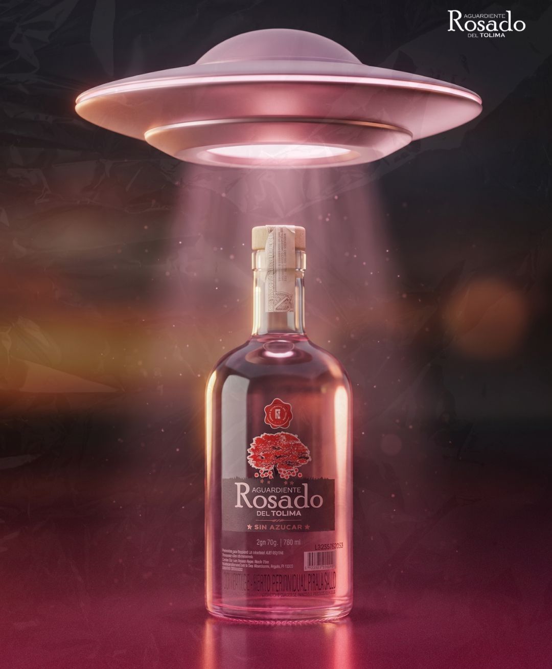 Aguardiente Rosado del Tolima